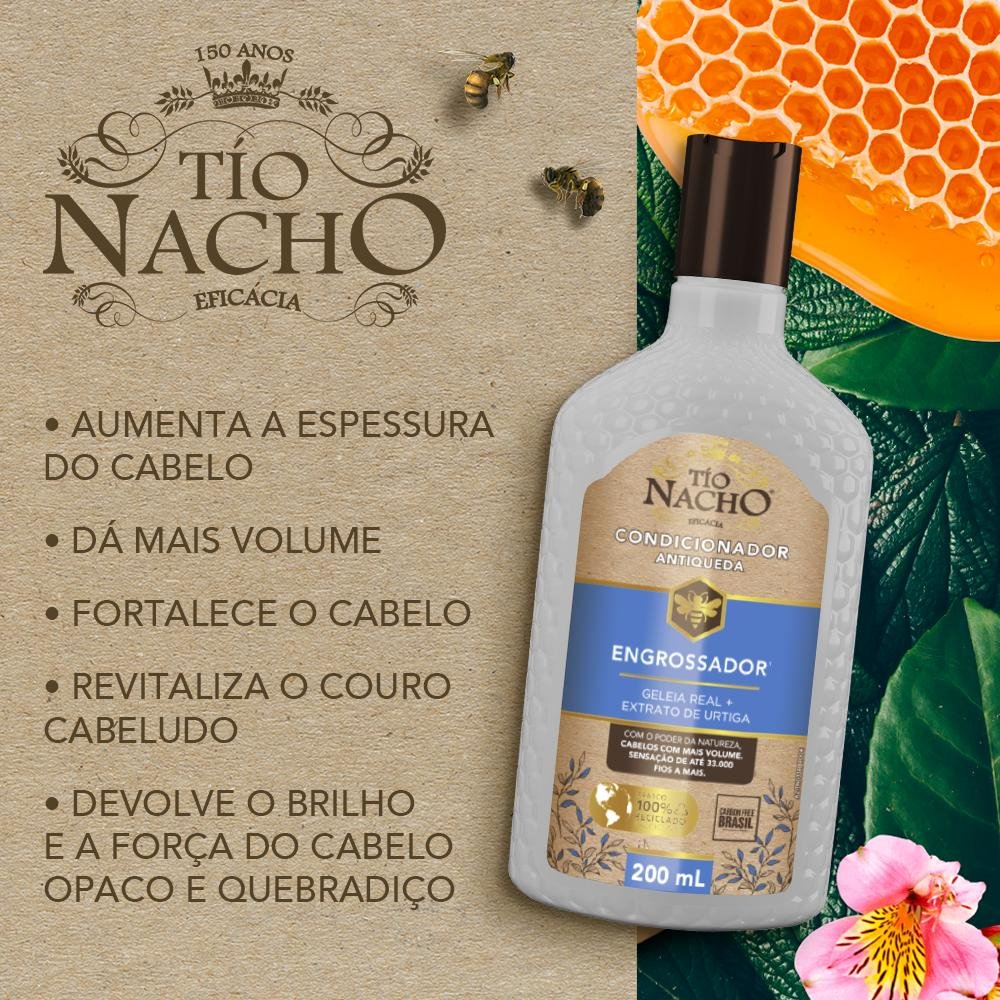 Kit Tio Nacho Engrossador Condicionador +Shampoo 200 ml 200ml 3