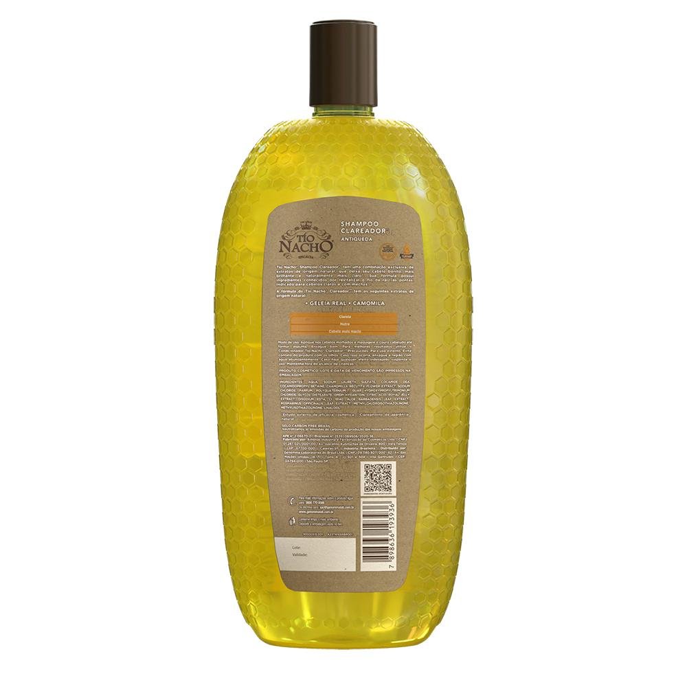 Tío Nacho Shampoo Antiqueda Clareador 950 mL + Tio Nacho Condicionador Engrossador BR 950ml 2