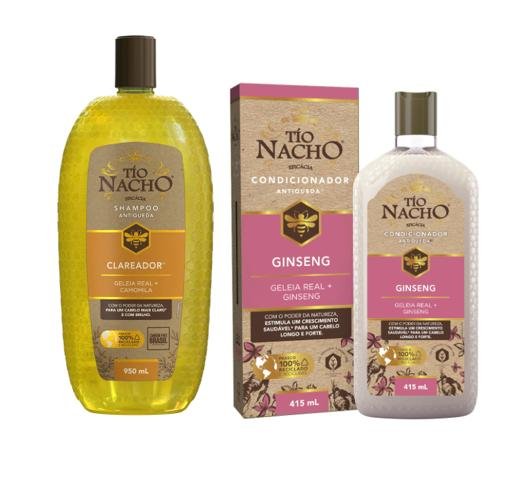 Kit Tío Nacho Shampoo Antiqueda Shampoo + condicionador