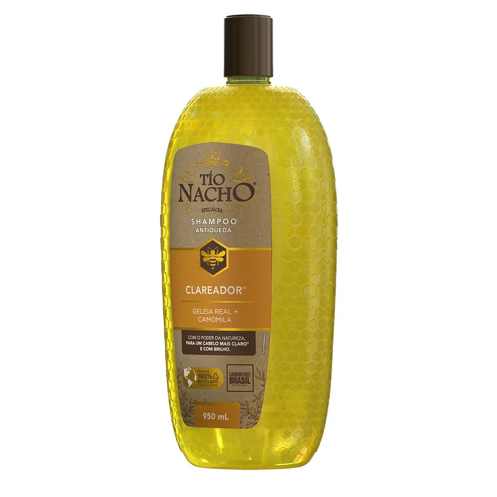 Tío Nacho Shampoo Antiqueda Clareador 950 mL +Tío Nacho Condicionador Fortalecedor 415 mL 950ml 4