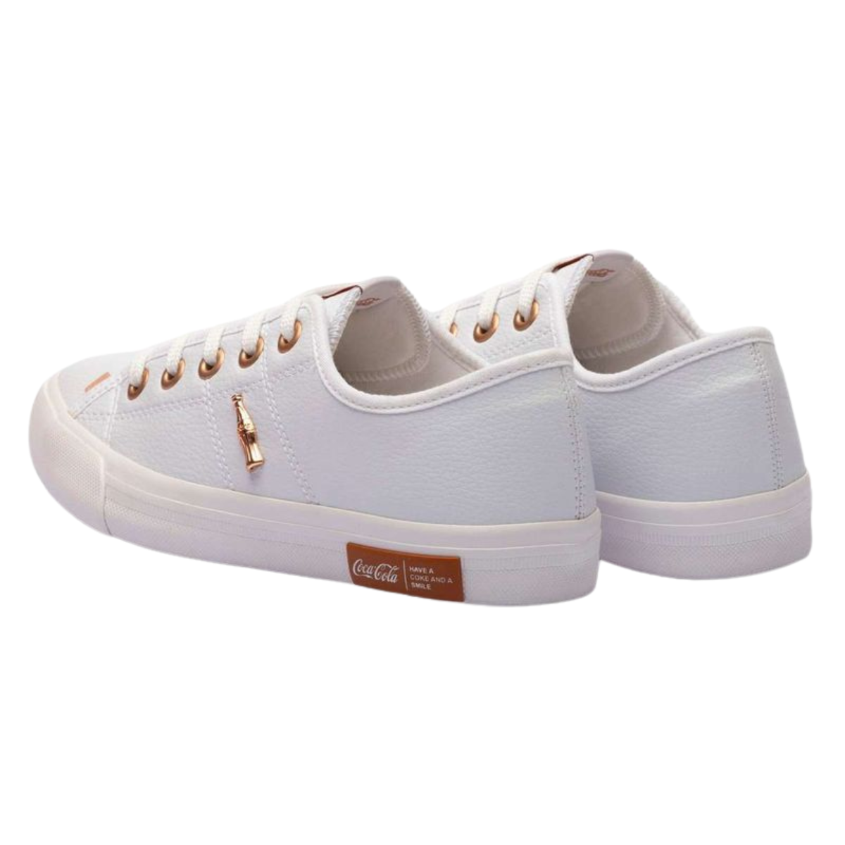 Tênis Coca Cola Miami Metalic Feminino Branco Branco 3