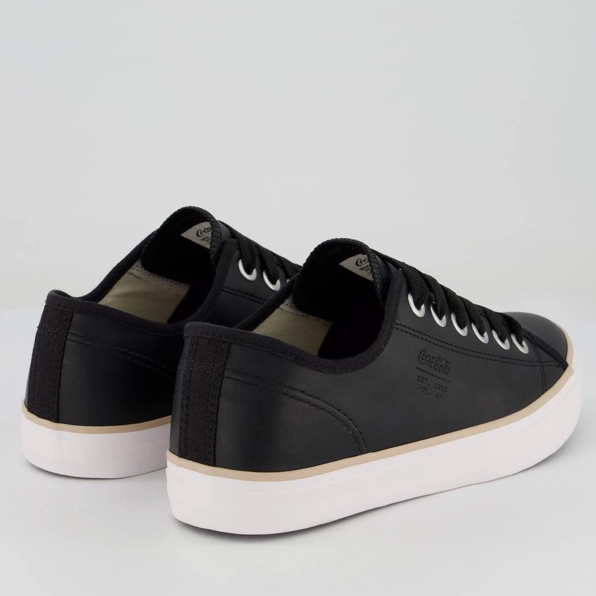 Tênis Coca Cola Stream Town Feminino Original Preto 3