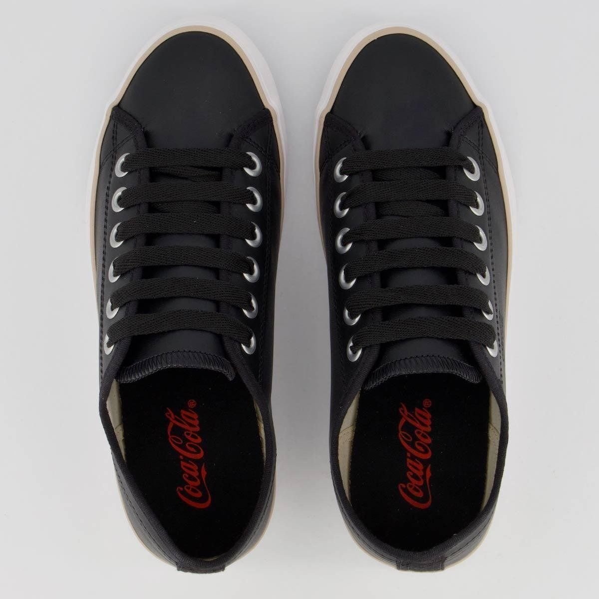 Tênis Coca Cola Stream Town Feminino Original Preto 4