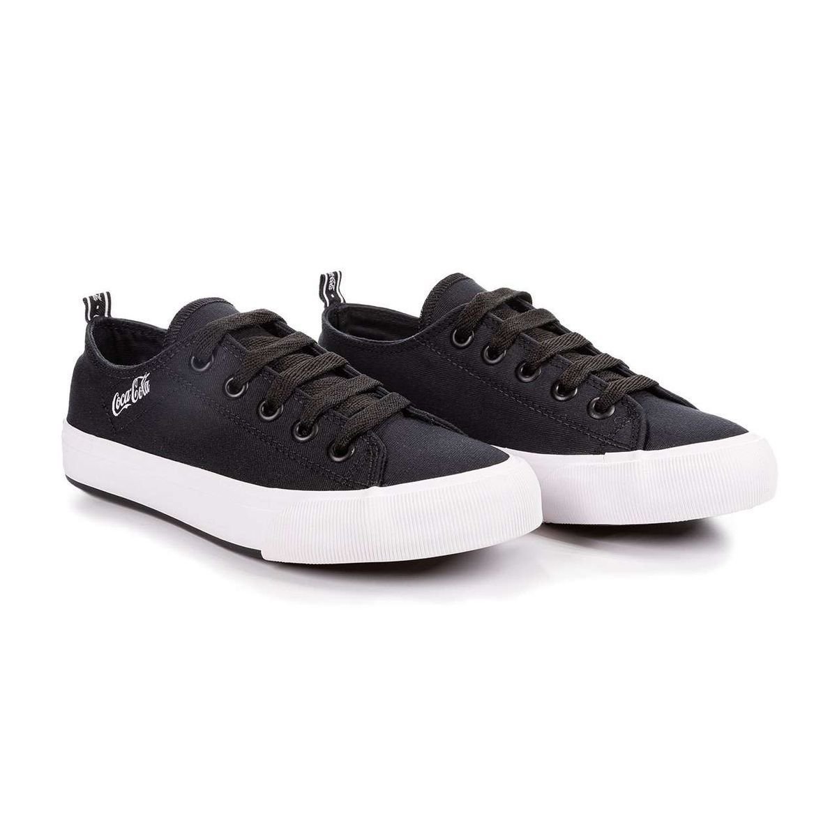 Tênis Coca Cola Atlanta Canvas Coke Feminino Original Preto 2