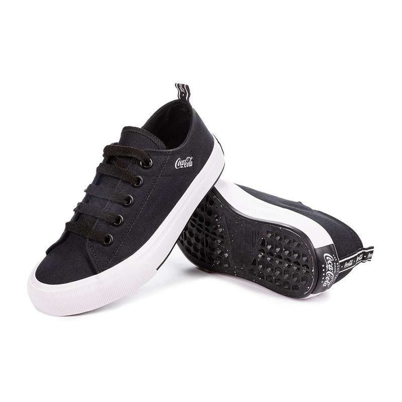 Tênis Coca Cola Atlanta Canvas Coke Feminino Original Preto 4