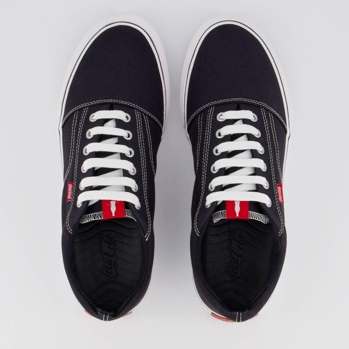 Tênis Coca Cola Surplay Canvas Preto Feminino Original Preto 4