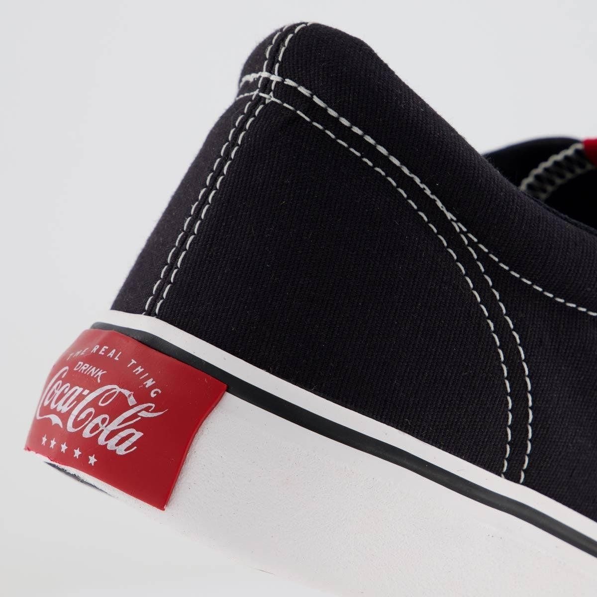 Tênis Coca Cola Surplay Canvas Preto Feminino Original Preto 6