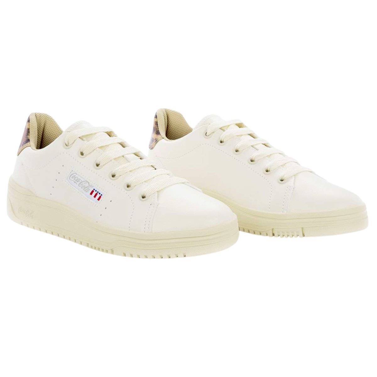 Tênis Coca Cola March Maverick Feminino Branco Branco 2