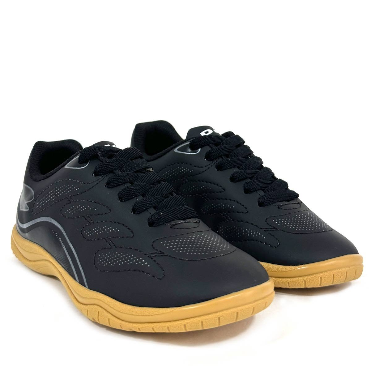 Chuteira Dray Foorcy Infantil Futsal Preto Preto 2