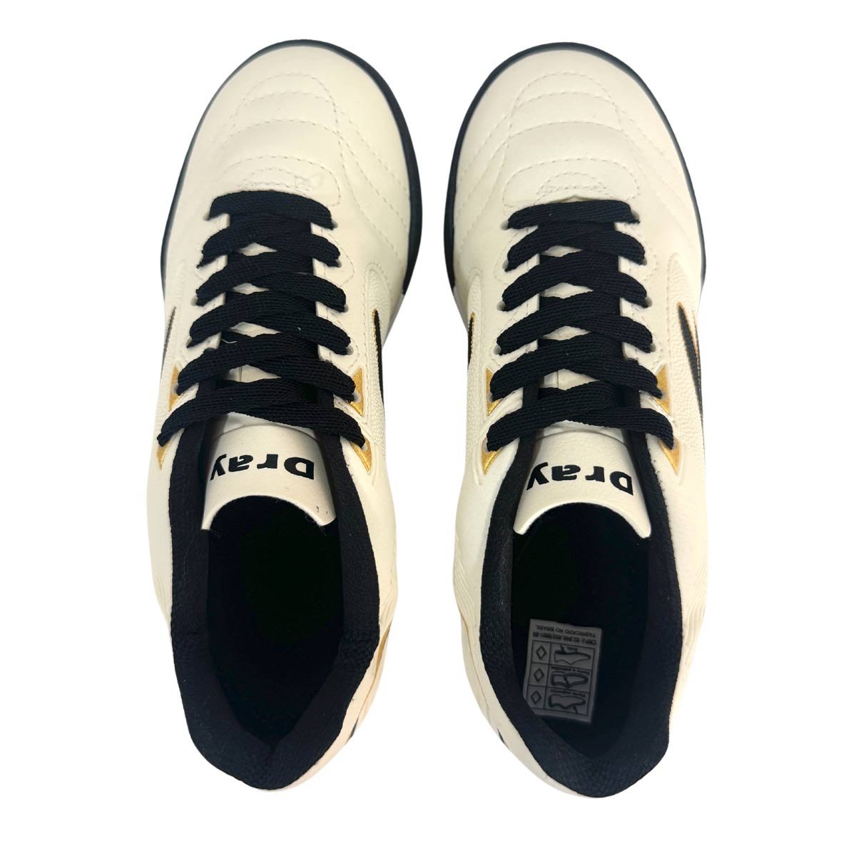 Chuteira Dray Topfly Infantil Society Creme Bege 3