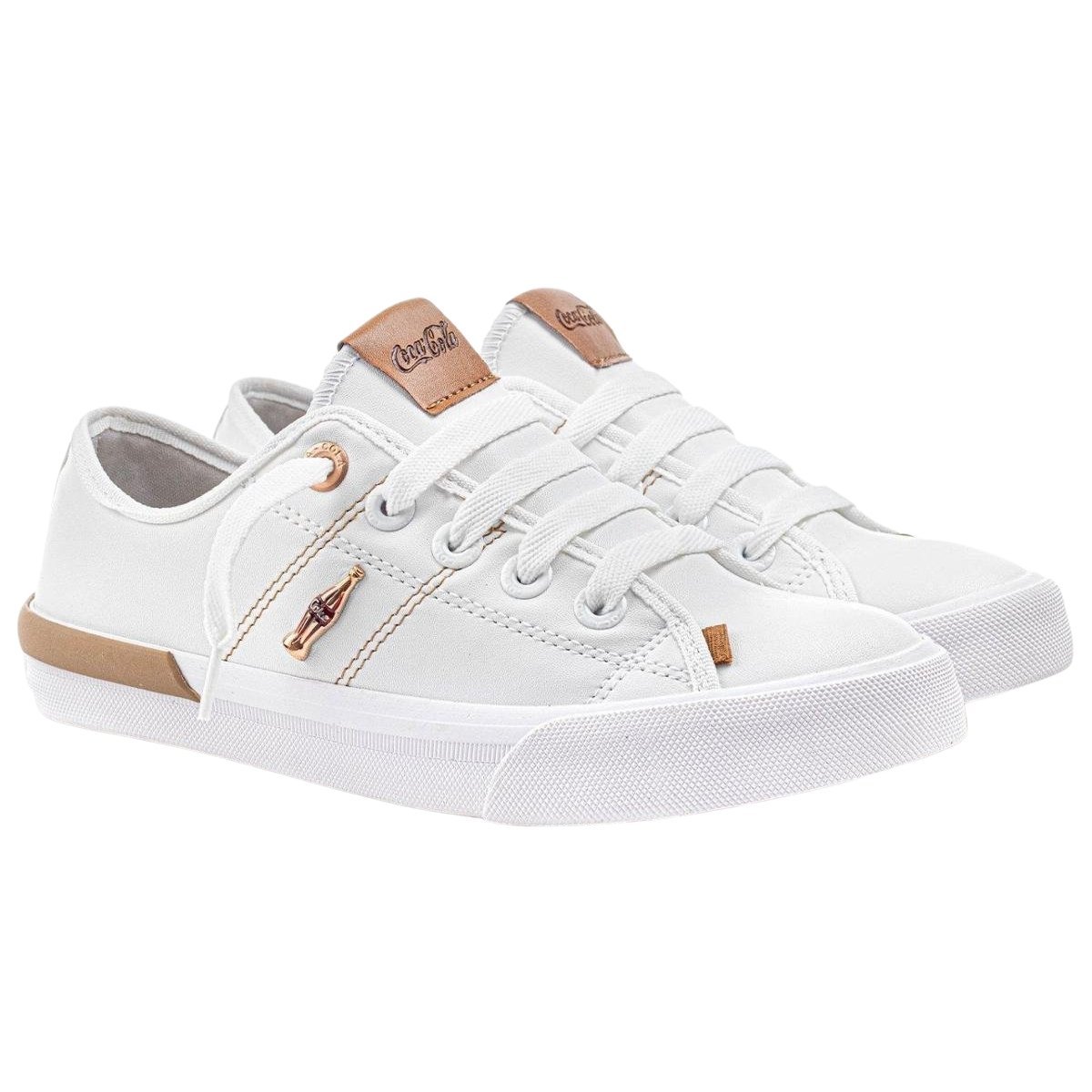 Tênis Coca Cola Miami Town Branco/Cobre Branco 2
