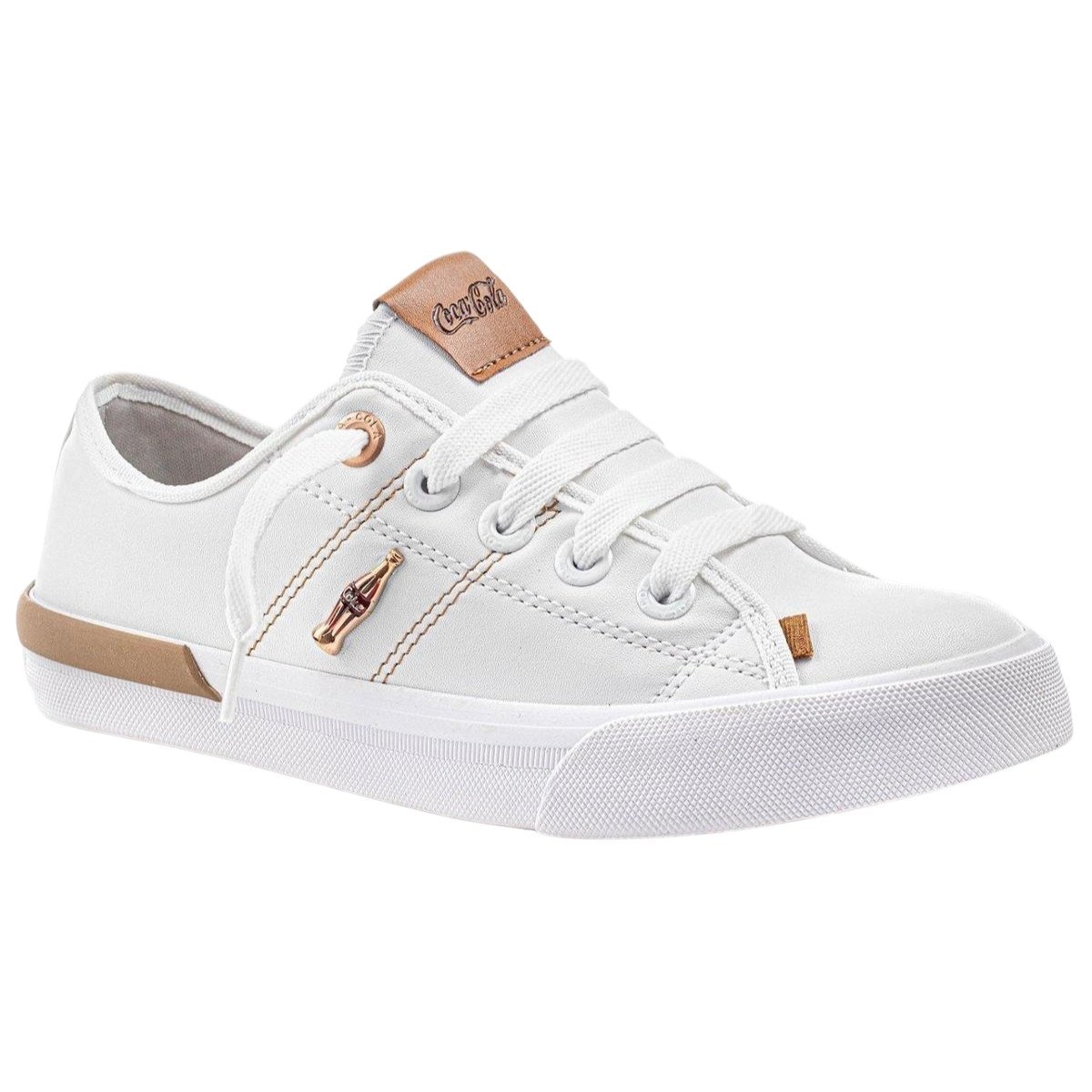 Tênis Coca Cola Miami Town Branco/Cobre Branco 3
