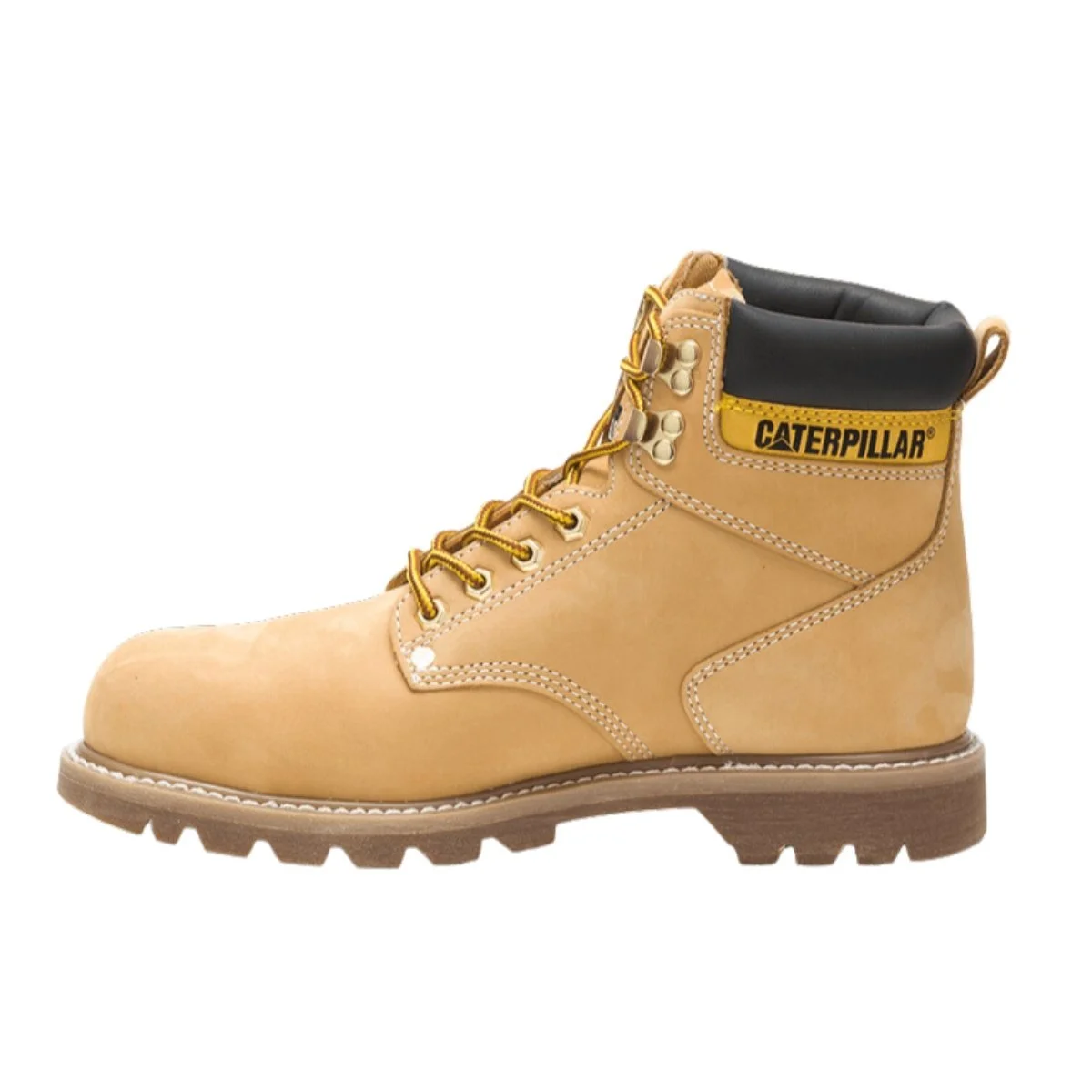 Bota Caterpillar Second Shift Marrom Claro Amarelo 2