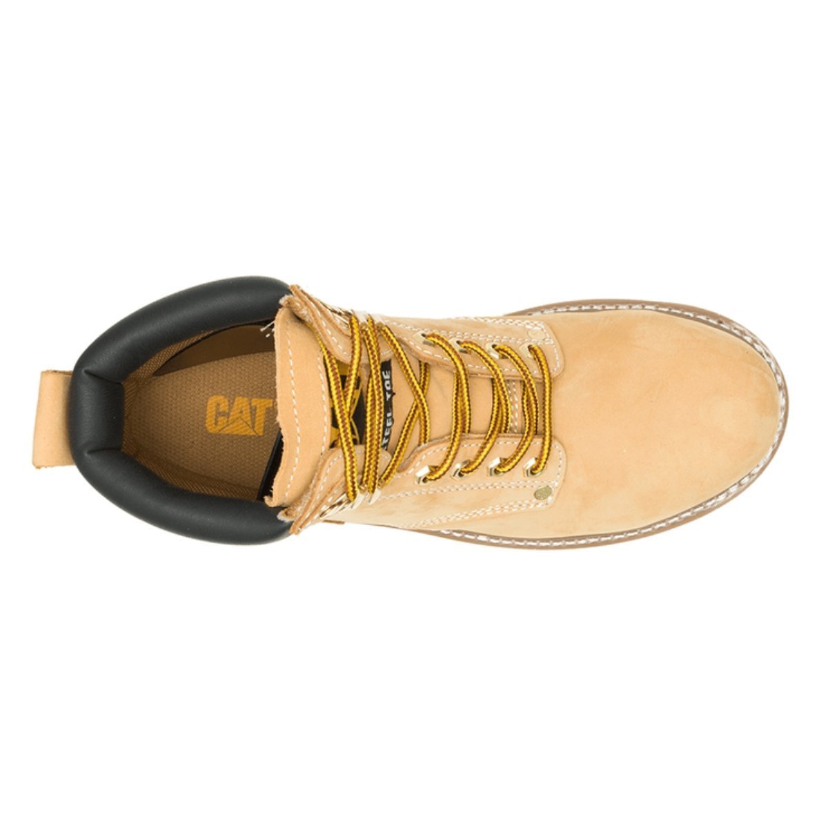 Bota Caterpillar Second Shift Marrom Claro Amarelo 4