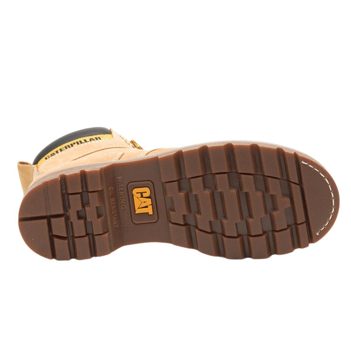 Bota Caterpillar Second Shift Marrom Claro Amarelo 5