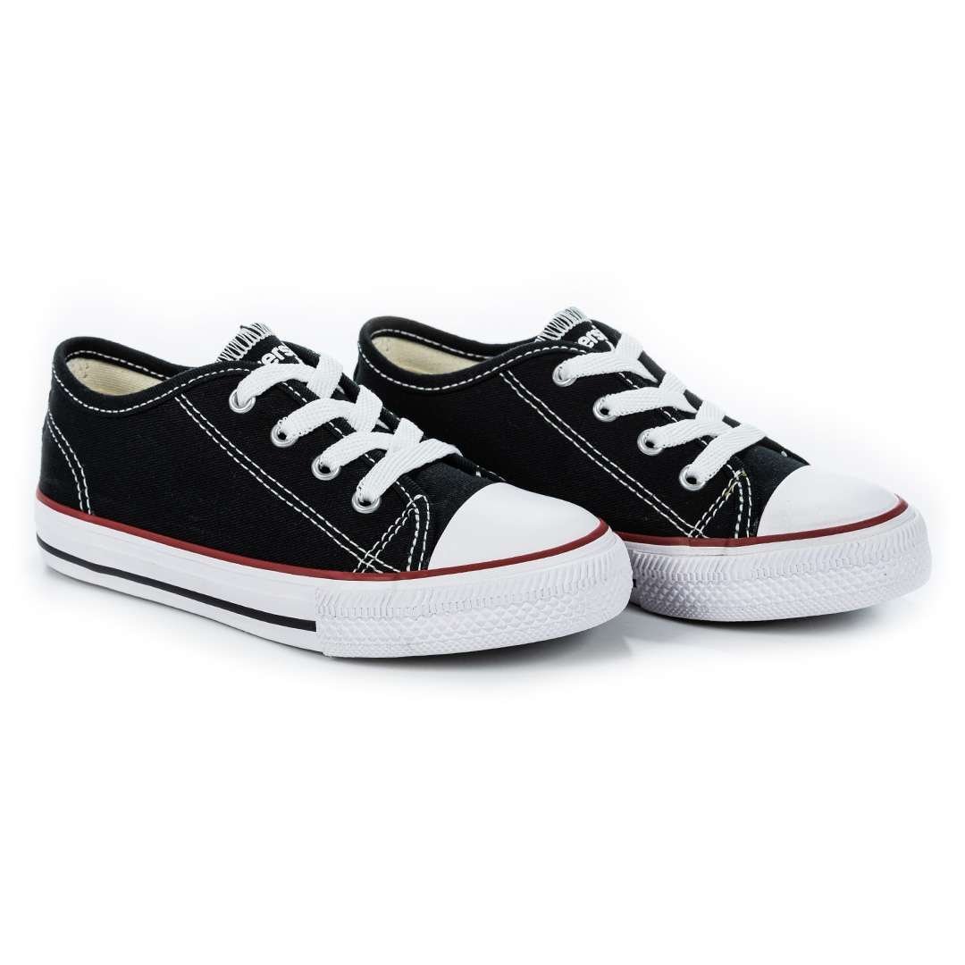 Tênis Diversão Canvas Low Infantil Preto Preto 2