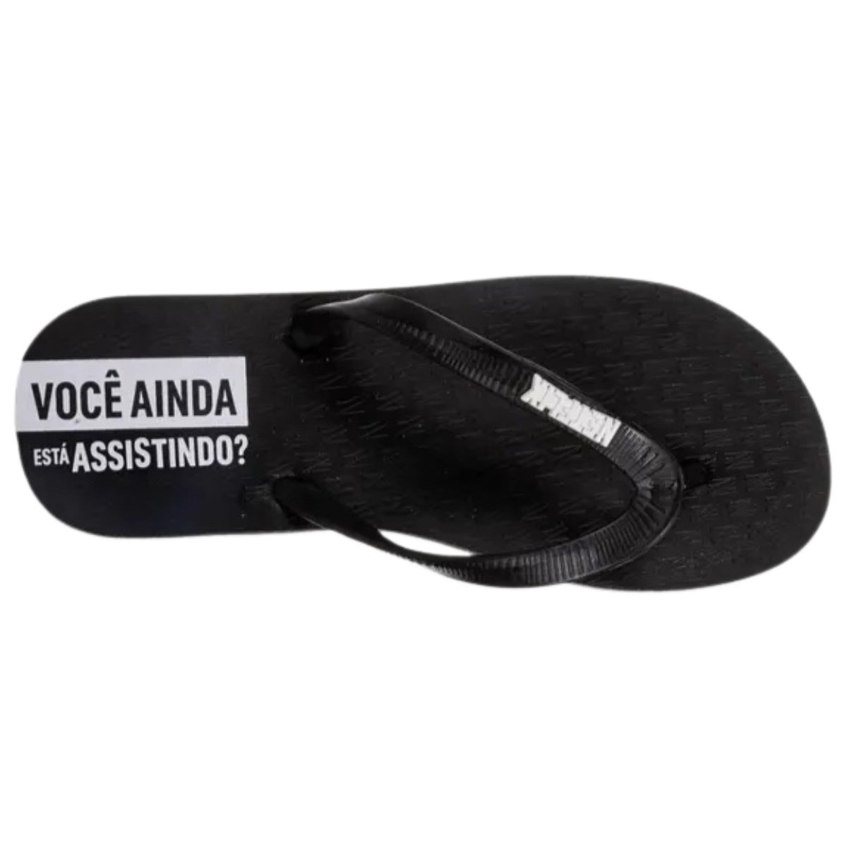 Chinelo Netflix Chill Preto Preto 2