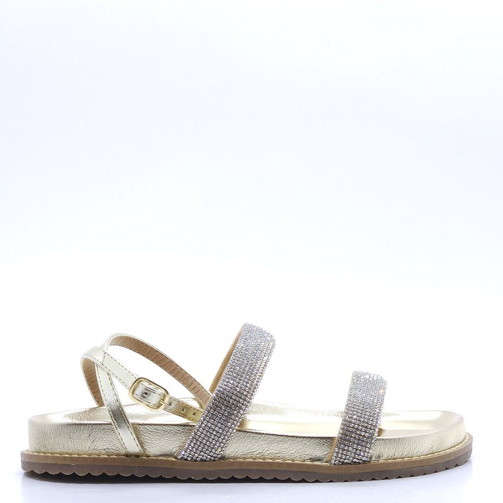 Sandália  Brilho Dourado 2