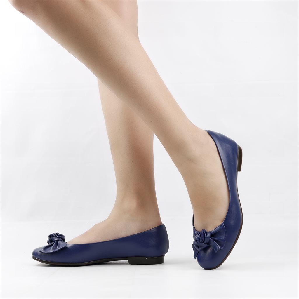 Sapatilha Bico Redondo Laço Azul 1