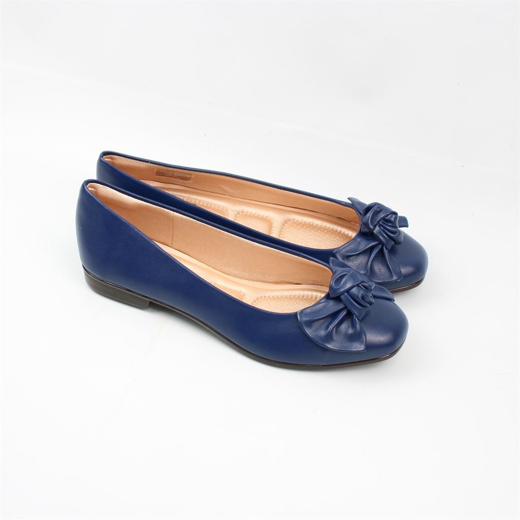 Sapatilha Bico Redondo Laço Azul 2