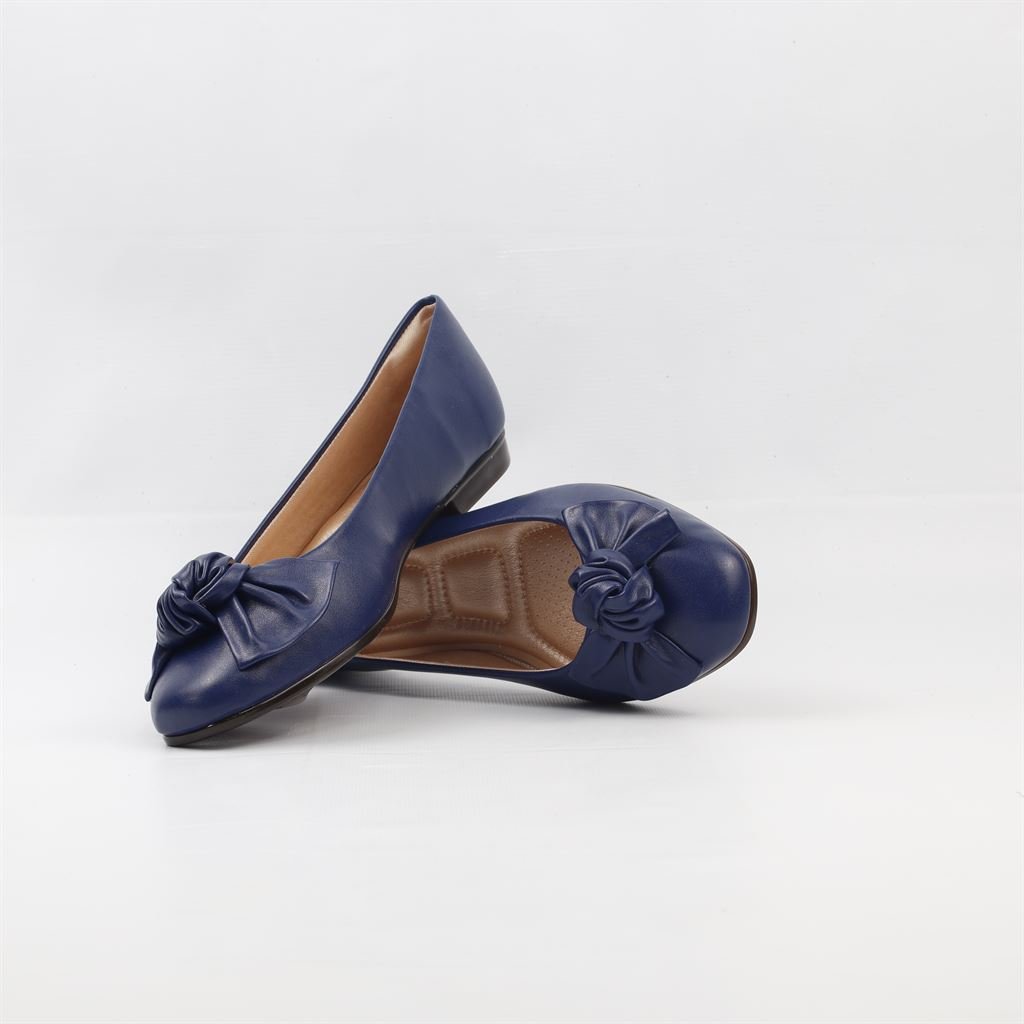 Sapatilha Bico Redondo Laço Azul 4