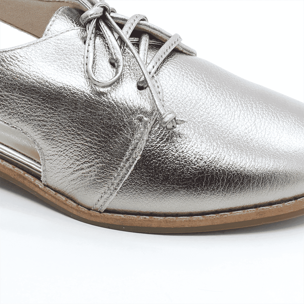 Oxford Metalizado Couro Prata 2