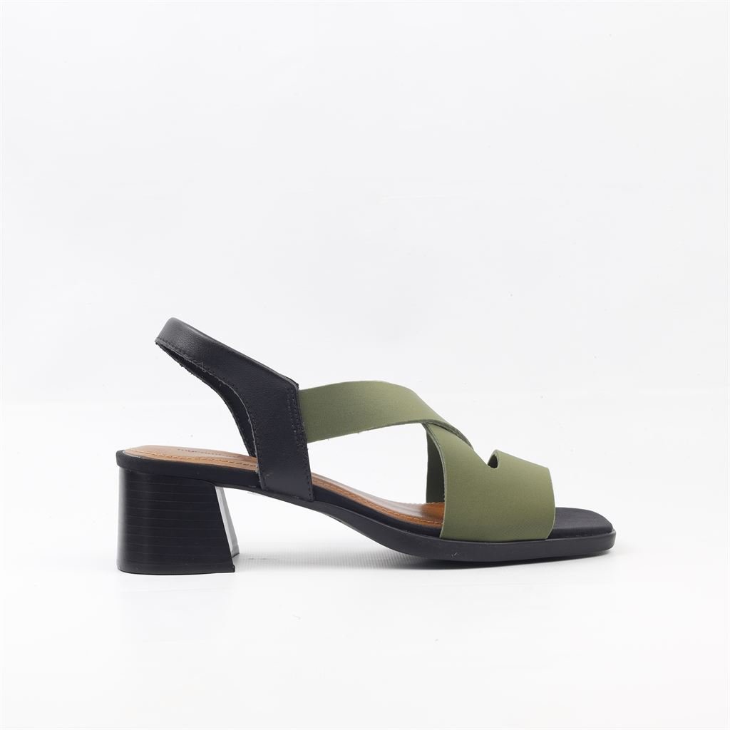 Sandália Salto Bloco Conforto Verde 5