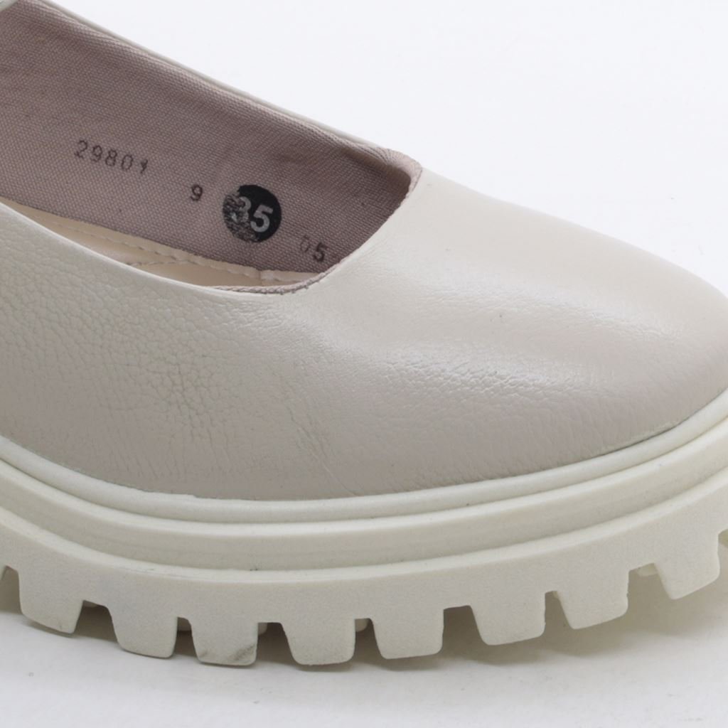 Sapato Boneca Salto Tratorado Bege 4