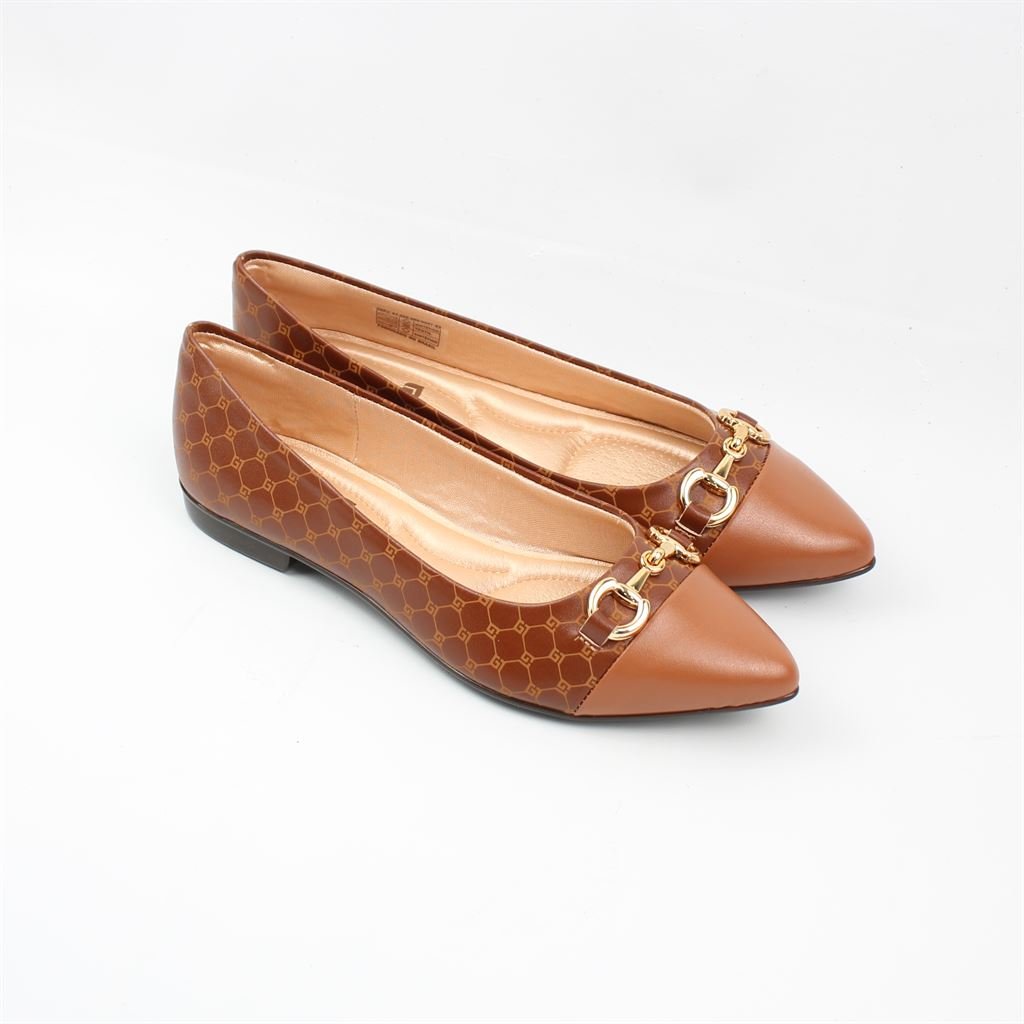 Sapatilha Bico Fino Conforto Marrom 2