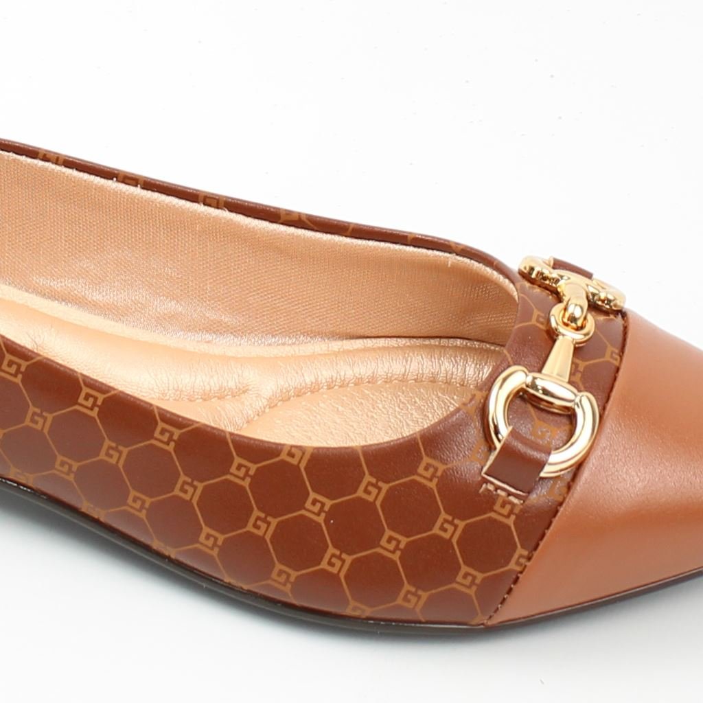 Sapatilha Bico Fino Conforto Marrom 3
