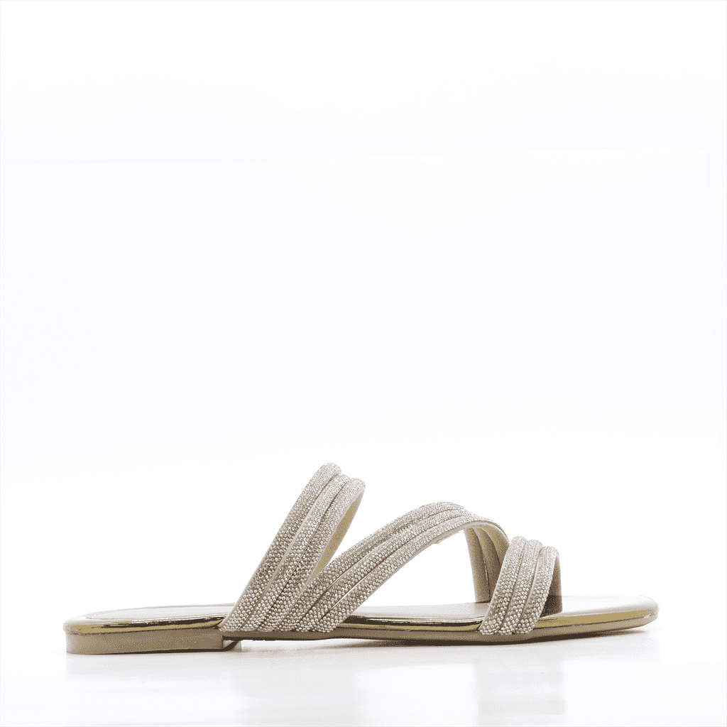 Rasteira Chinelo Brilho Marrom 3