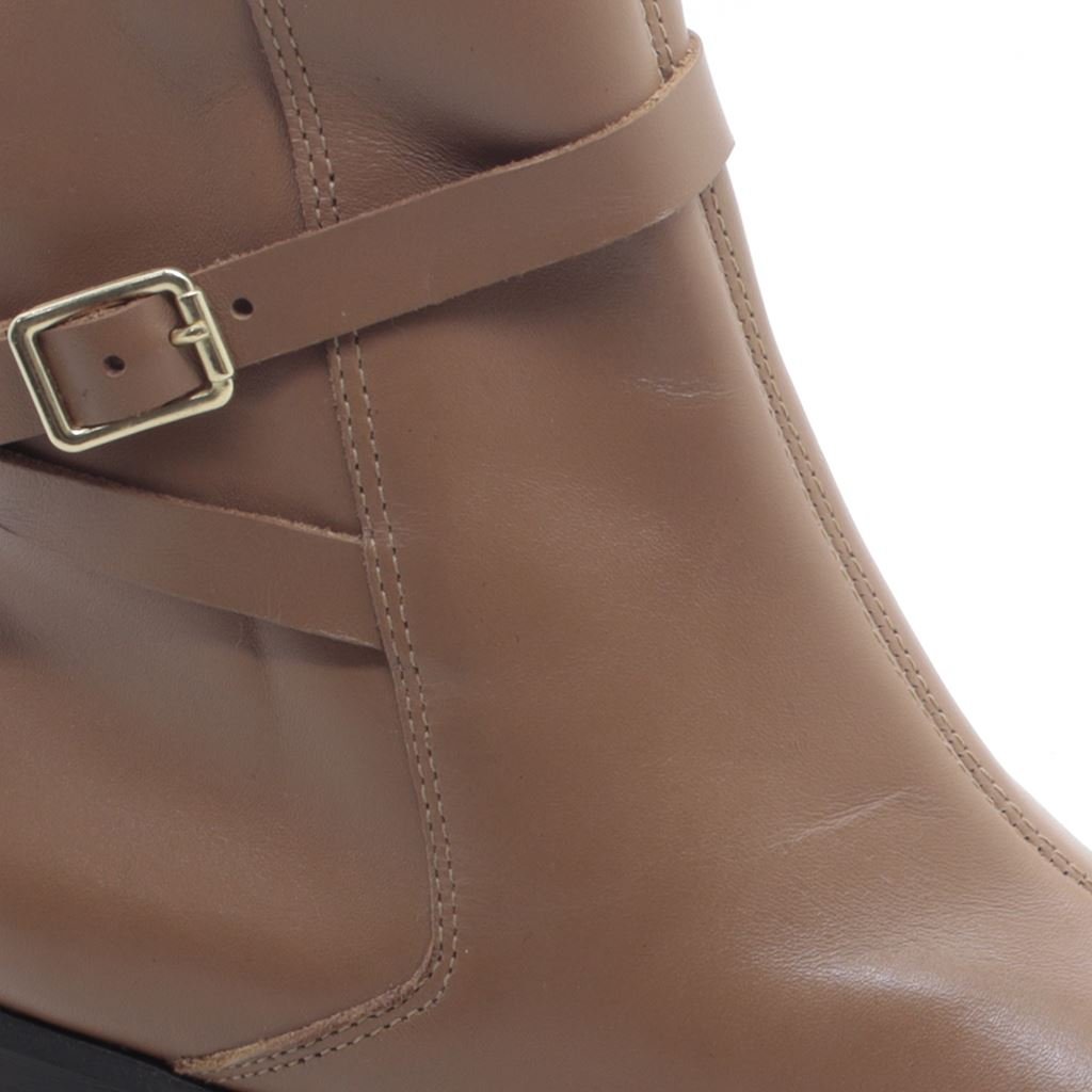 Bota Cano Baixo Western Marrom 4