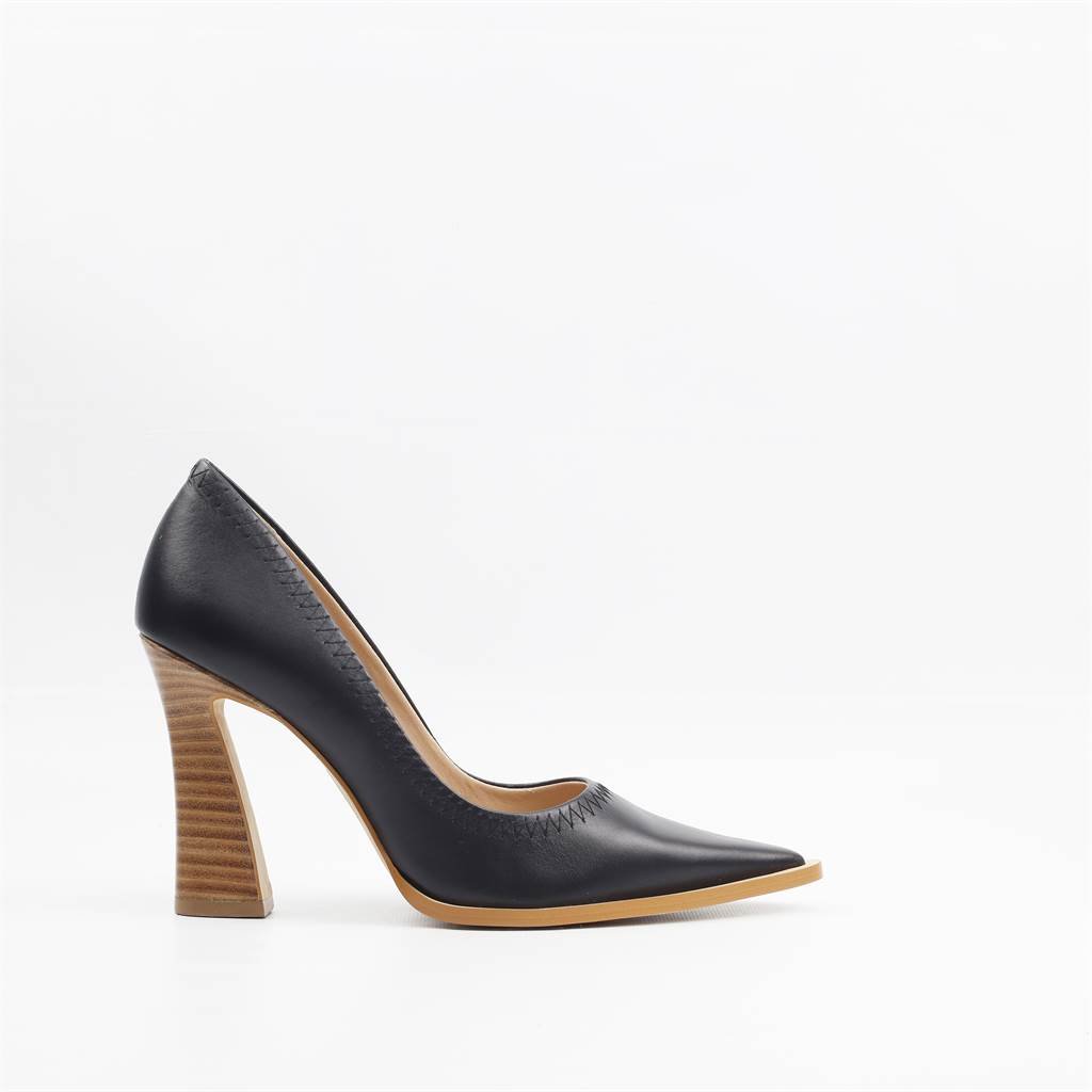 Scarpin Salto Bloco Preto 5