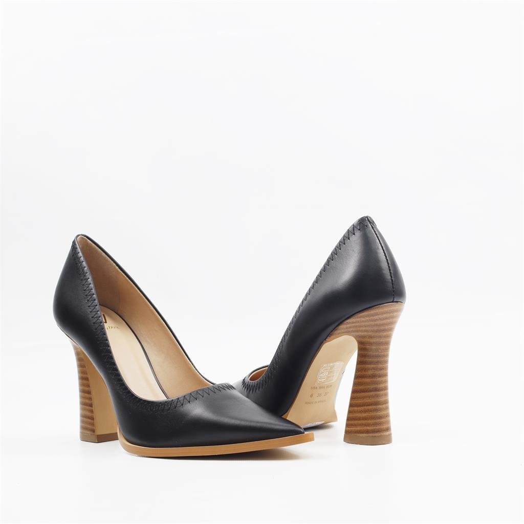 Scarpin Salto Bloco Preto 7