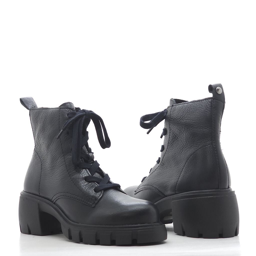 Bota Coturno Salto Bloco Preto 5
