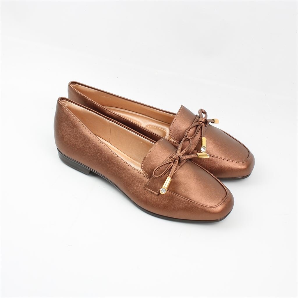 Sapatilha Mocassim Laço Marrom 2