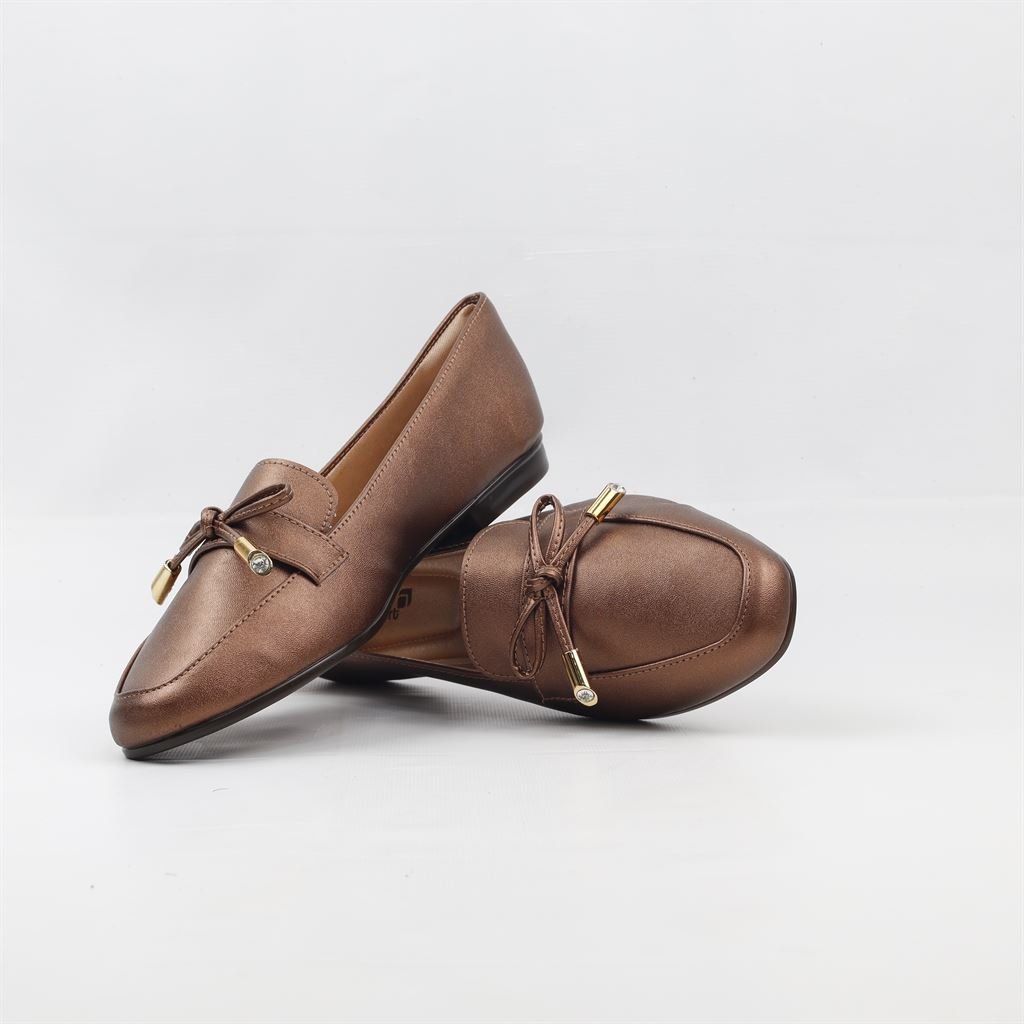Sapatilha Mocassim Laço Marrom 4