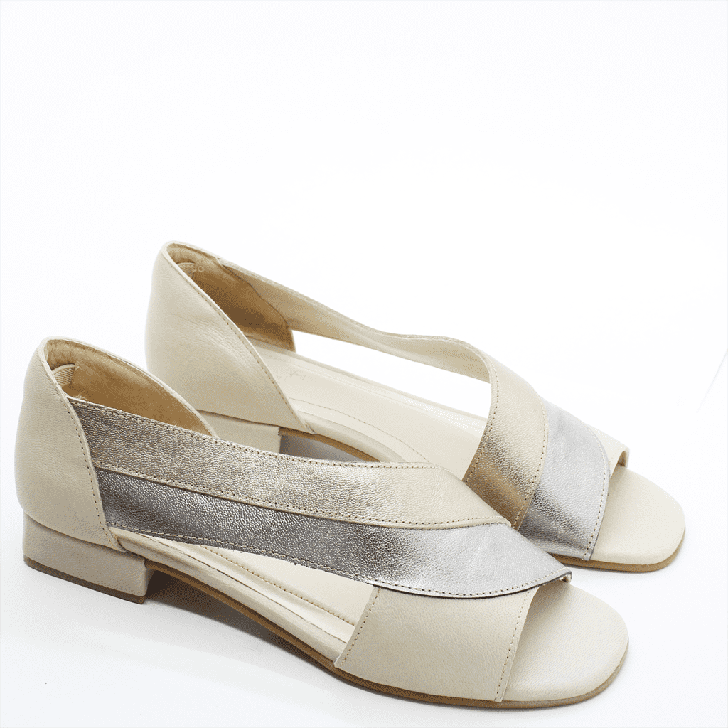 Rasteira Sandália Couro Bege 2