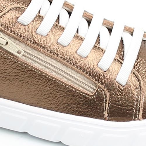 Tênis Flatform Metalizado Marrom 3