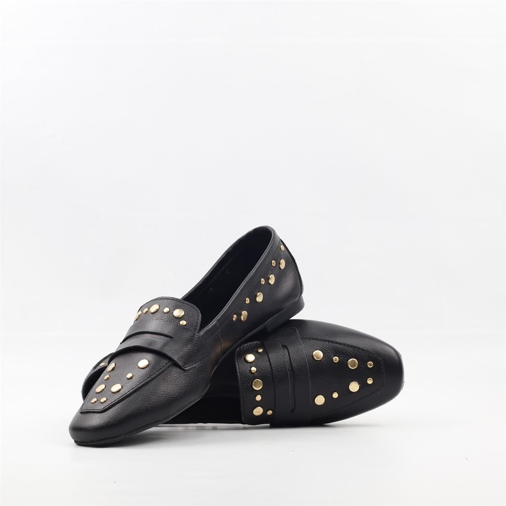 Sapatilha Mocassim Couro Preto 4