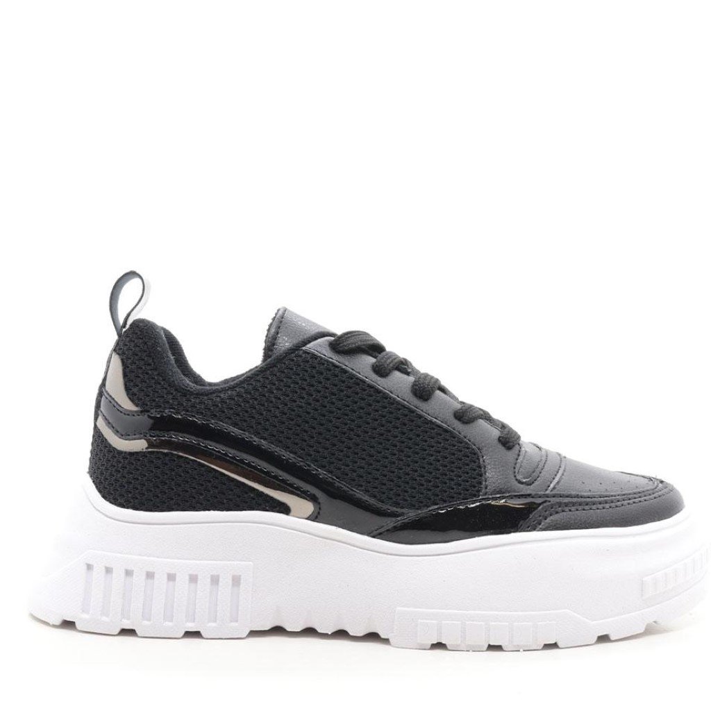 Tênis Flat Sola Alta Preto 2