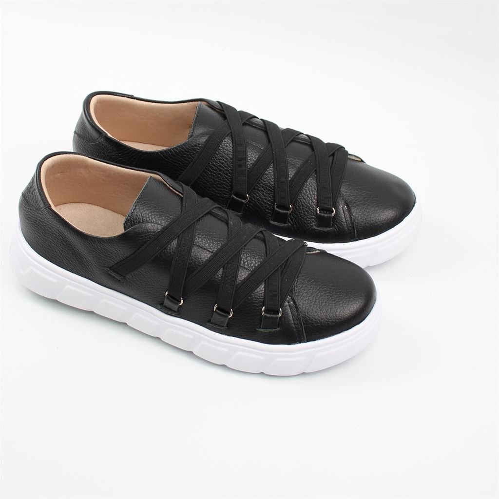 Tênis Flatform Couro Preto 2