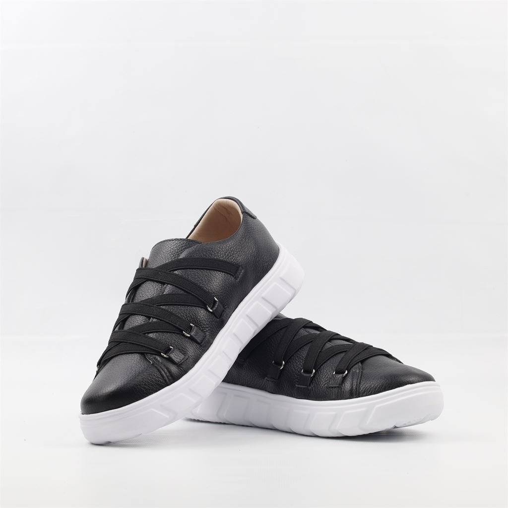 Tênis Flatform Couro Preto 4