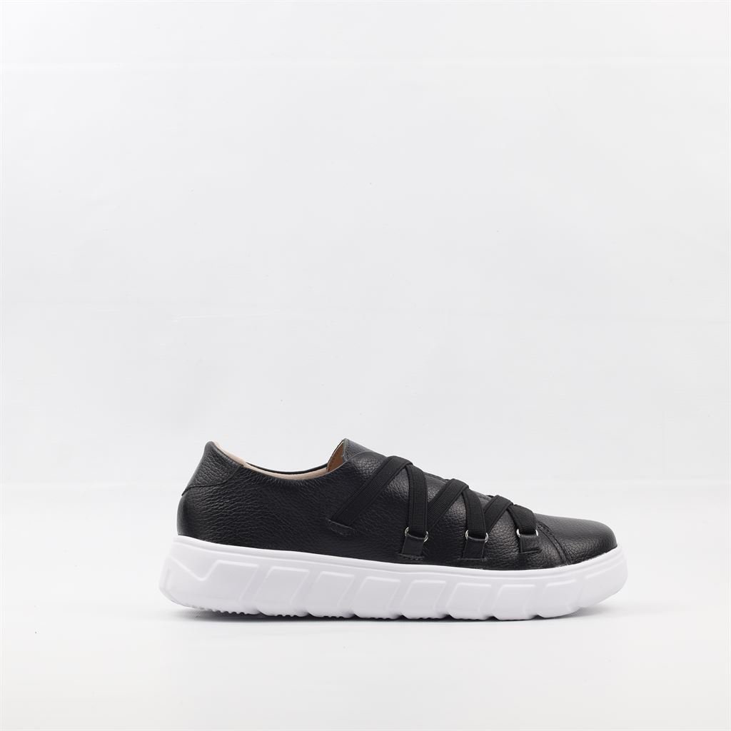 Tênis Flatform Couro Preto 5