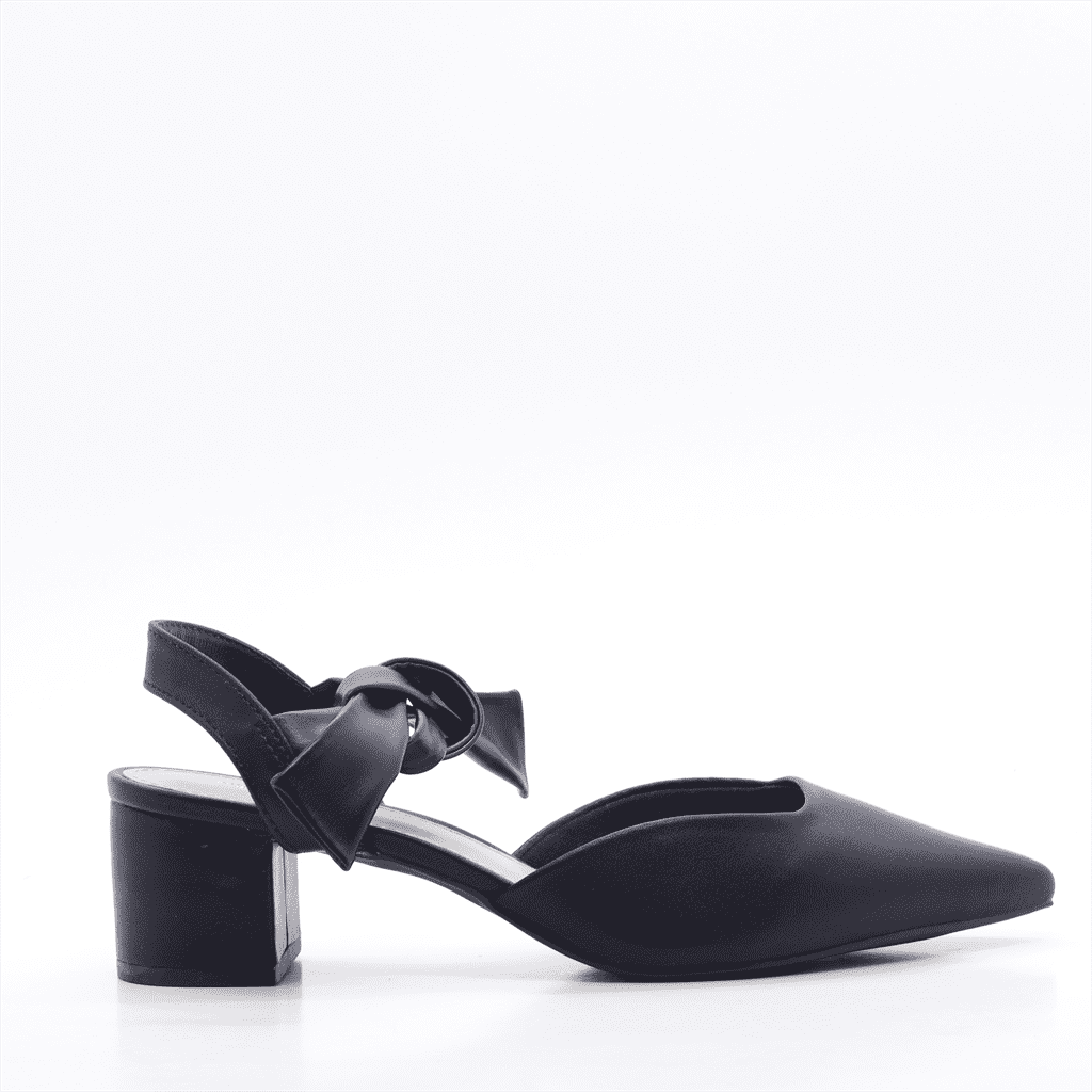 Scarpin Salto Bloco Aberto Preto 3