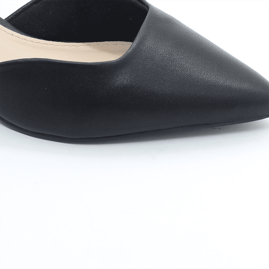 Scarpin Salto Bloco Aberto Preto 5