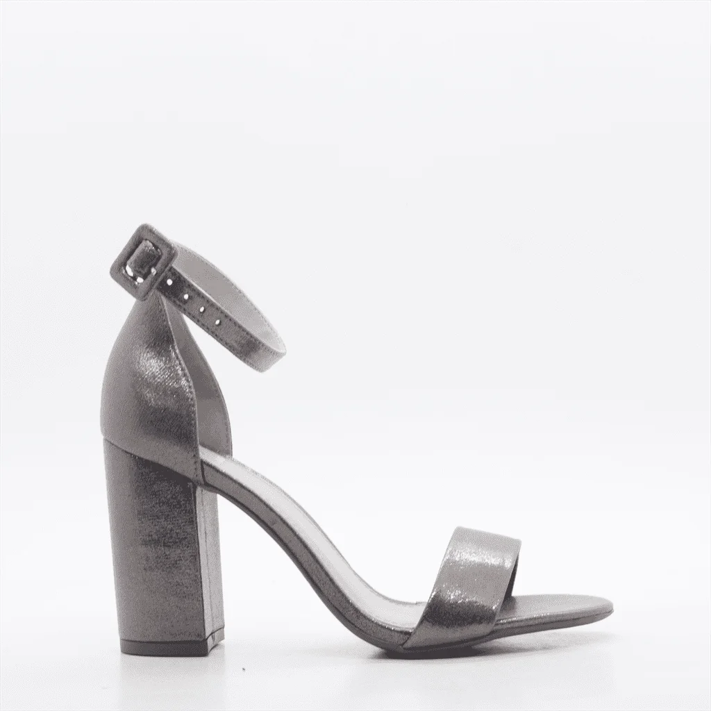 Sandália Salto Bloco Classic Sued Marrom 2