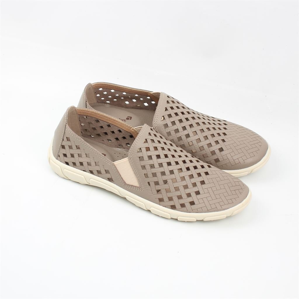 Tênis Slip On Couro Cinza 2