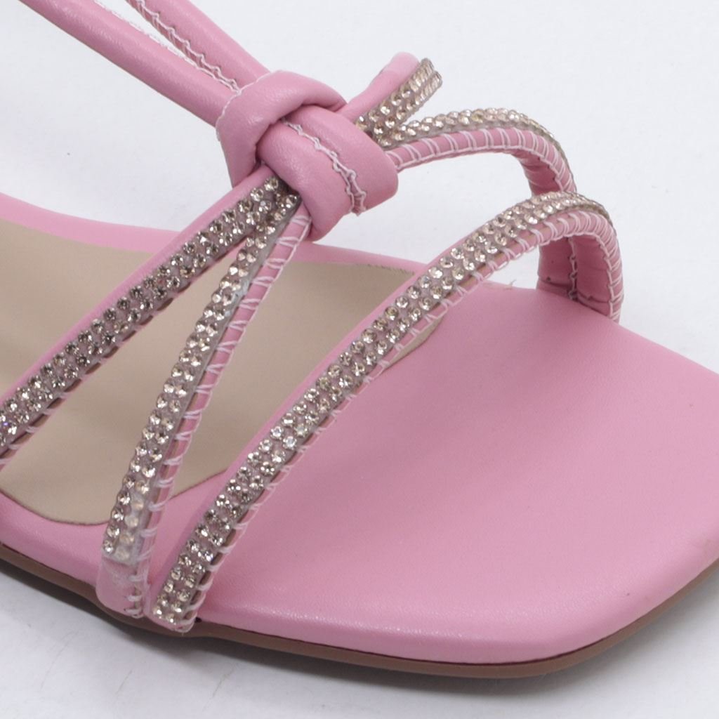 Rasteira Chinelo Brilho Rosa 5