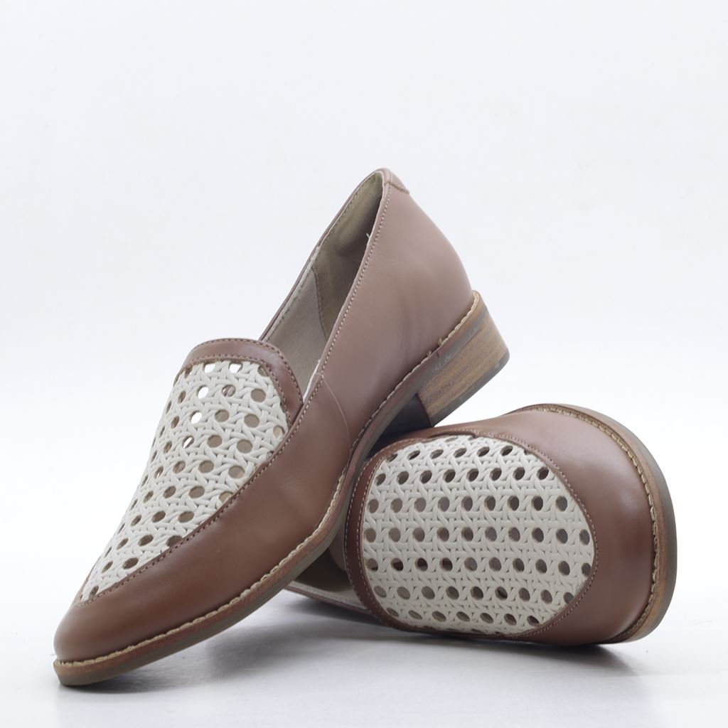 Mocassim Salto Bloco Couro Marrom 4